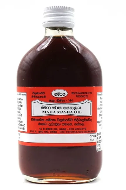 Mahamaasha Oil 180ml — Traditional Ceylon Ayurvedic Body Ritual