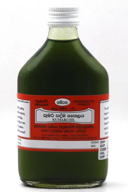 Kumaripadma Oil 180ml — Traditional Ceylon Ayurvedic Hair Ritual